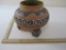 Footed Native American Style Pottery Vase