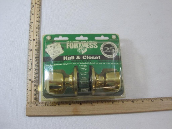 Fortress Hall and Closet Brass Doorknob New in Box (NIB)