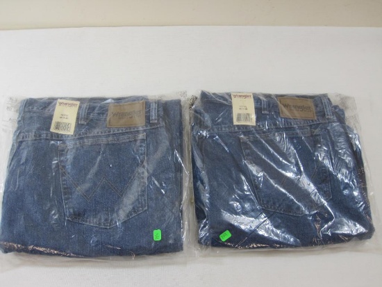 Two Pairs of 46x30 Wrangler Blue Jeans