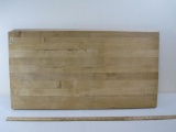 Wooden Butcher Block Table Top - 35x18x1.25 inches