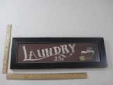 Home D?cor Laundry Sign in Wooden Frame