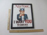 Framed New York Times - I Want You to Save NY - Rudy Giuliani Print, 2001