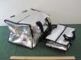 Two Silver Cooler Bags