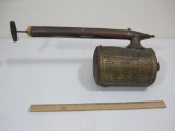 Vintage Brass Insecticides Sprayer with Wooden Handle