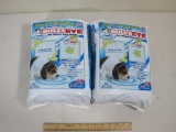 2 New Packages of As Seen on TV Bullseye No Mess Pee Pads 30 Count