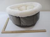 Plush Gray Cat Bed - New by Best Friends By Sheri