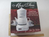 Mrs.Tea by Mr. Coffee Hot Tea Maker Clock/Timer New in Box