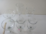 Six Glass Oversized Cocktail Glasses
