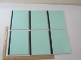 Six College Ruled Composition Books in Teal