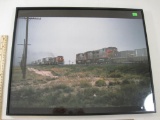 Framed Sante Fe Train Photograph