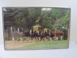 Framed Budweiser Clydesdales Photograph Approx 35x22