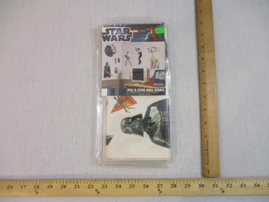Star Wars Peel & Stick Wall Decals, 31 wall decals, unused, 2012 Lucasfilm Ltd, 6 oz