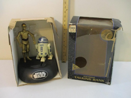 Star Wars Electronic Talking Bank C-3PO and R2-D2, in original box, 1995, see pictures for condition