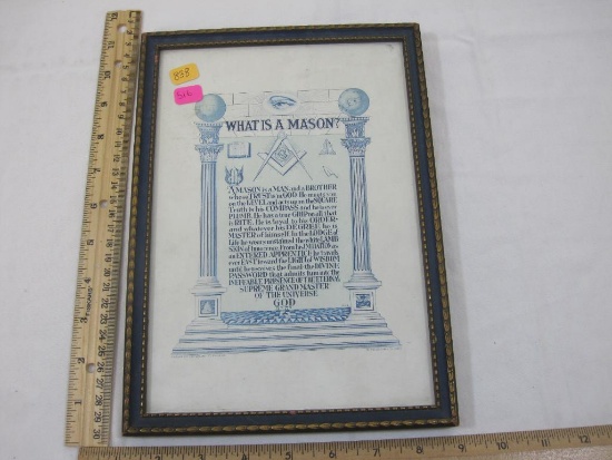 Framed What Is A Mason ? Mission Statement