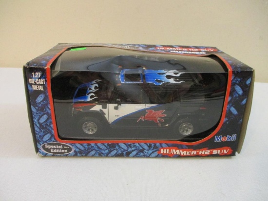 Hummer H2 SUV Mobil Logo 1:27 Scale Die Cast Metal Model, in original box (see pictures for
