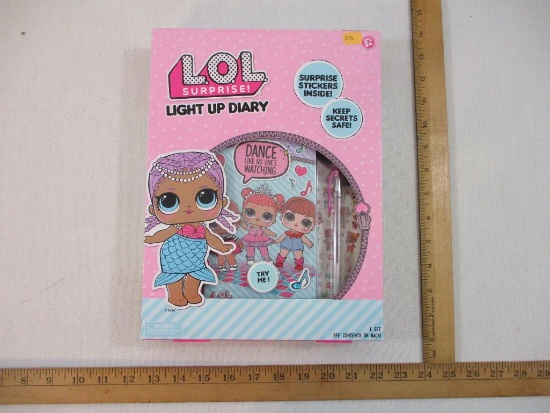 LOL Surprise Light Up Diary, new in box, 12 oz