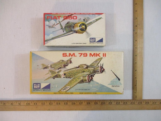 Two Model Products by Craft Master Plastic Model Kits including Fiat G 50 and S.M. 79 MK II, 1/72