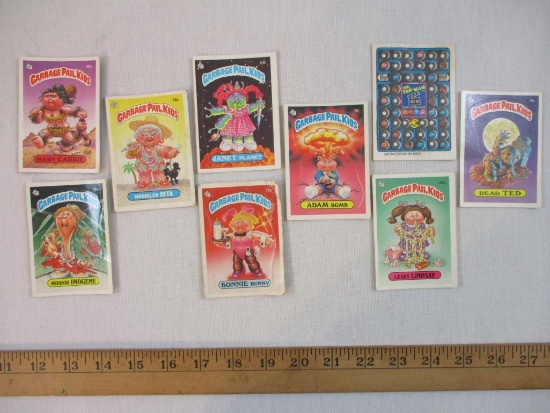 Garbage Pail Kids Cards/Stickers including Adam Bomb, Bonnie Bunny, Hairy Carrie, Dead Ted and more,