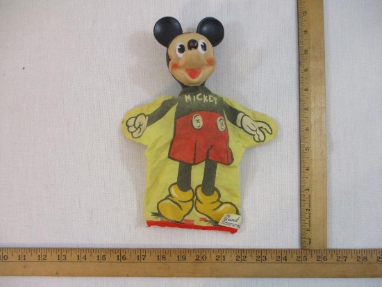 Vintage Gund Walt Disney Character Mickey House Puppet with Squeak, 3 oz