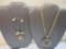 Two Large Silver Tone Pendants and Necklaces, 2 oz