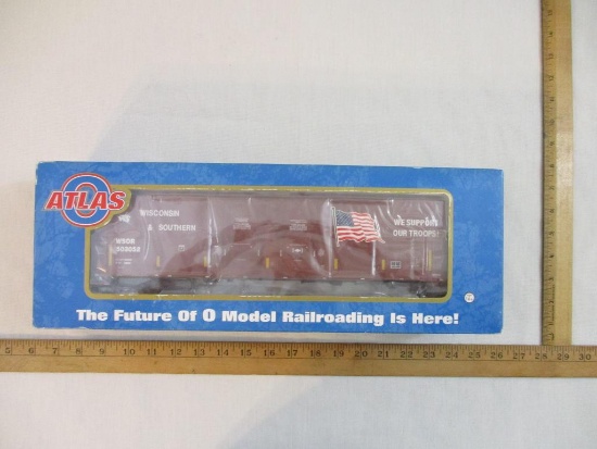 Atlas O 53' Evans Box Car W&S (Wisconsin & Southern) We Support Our Troops #503052 (3 Rail), Item