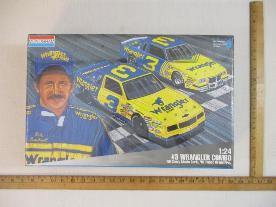 Monogram #3 Dale Earnhardt Wrangler Jeans Combo 1:24 Scale '86 Chevy Monte Carlo and '81 "Pontic"
