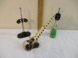 Three Vintage Lionel Crossings/Signals including No. 154 signal No. 252 Crossing Gate and more, see