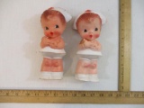 Two Vintage Kewpie Nurse with Baby Dolls, 10 oz