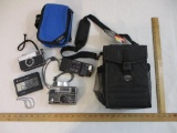 Four Vintage Cameras including Kodak Instamatic 700, Kodak Instamatic 133-X, Canon 50 Snappy 35 mm,