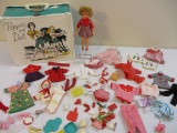 Pepper and Dodi Ideal Doll Case with Pepper Doll, licensed Pepper dress, and assorted accessories,