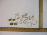 Assorted Gold Tone Pierced Earrings, 3 oz