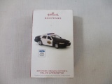 2011 Ford Crown Victoria Police Interceptor Die-cast Metal Hallmark Keepsake Ornament, 2018, in