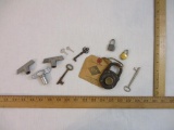 Assorted Locks and Keys including Master Special Combination Lock (JBMKL Co), Bison and more, 10 oz