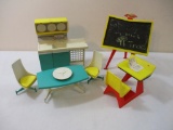 Vintage Topper Toys including school items and kitchen, 1 lb 8 oz