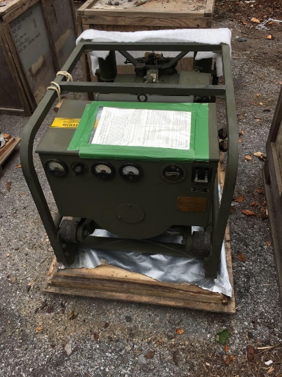 Military Standard Generator 3 KW 28 Volts DC 4 Cylinder Air Cooled, engine preserved with shipping