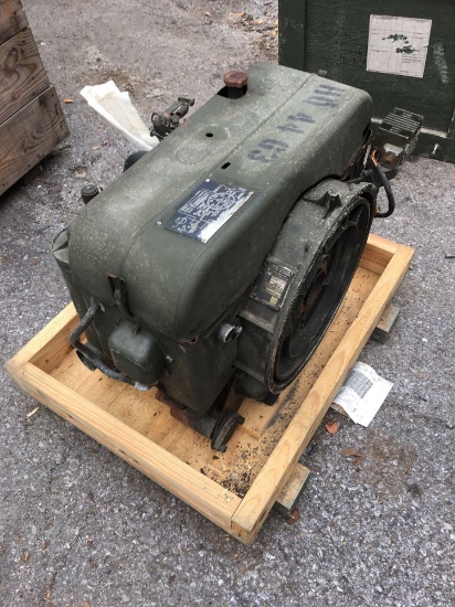 Military Standard Engine 2 Cylinder Air Cooled with shipping crate