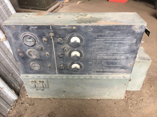 Military Engine Generator with 120 Volt AC Outlets