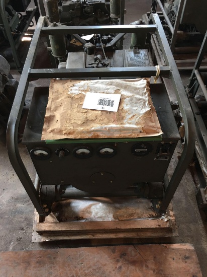 Military Standard Generator 3 KW 28 Volts DC 4 Cylinder Air Cooled with manual