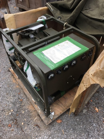 Military Standard Generator 3 KW 28 Volts DC 4 Cylinder Air Cooled, engine preserved with shipping