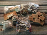 Military Ammo Box with Assorted Parts