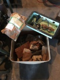 Box of Assorted Electrical Parts including circuit breaker with housing, controls and more