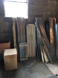 Assorted Metal Shelving, 2, 4, and 5 foot sections and brackets.