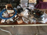 Assorted Fasteners and Parts including Auto Headlamp and more