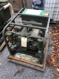 Military Standard Generator 3 KW 28 Volts DC 4 Cylinder Air Cooled, engine preserved with shipping