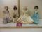 Four Suzanne Gibson First Ladies Porcelain Dolls from Reeves International: Harriet Lane Johnson,
