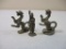 Three Cast Metal Figures including 2 dragons and more, 8 oz
