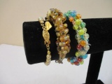 Three Beautiful Beaded Bracelets including Barbie and more, 2 oz