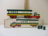 1975 Hess Toy Truck Hess Fuel Oils, like new in original box with 3 barrels, made in The British