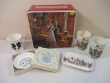 Great Britain Royal Commemorative Items including The Queen's Silver Jubilee Tin, Sevarg 50th