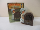 Holly Hobbie Solid State AM Radio, battery operated, in original box, American Greetings